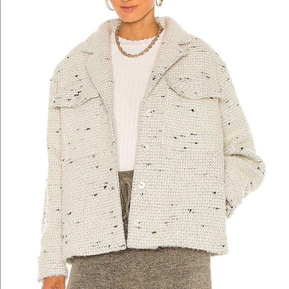 Anine Bing Leon Tweed Jacket size Large NEW - Picture 5 of 5